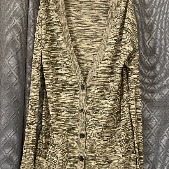 Mossimo Supply Co. Women's Cardigan in Black and White stripes - Picture 1 of 4